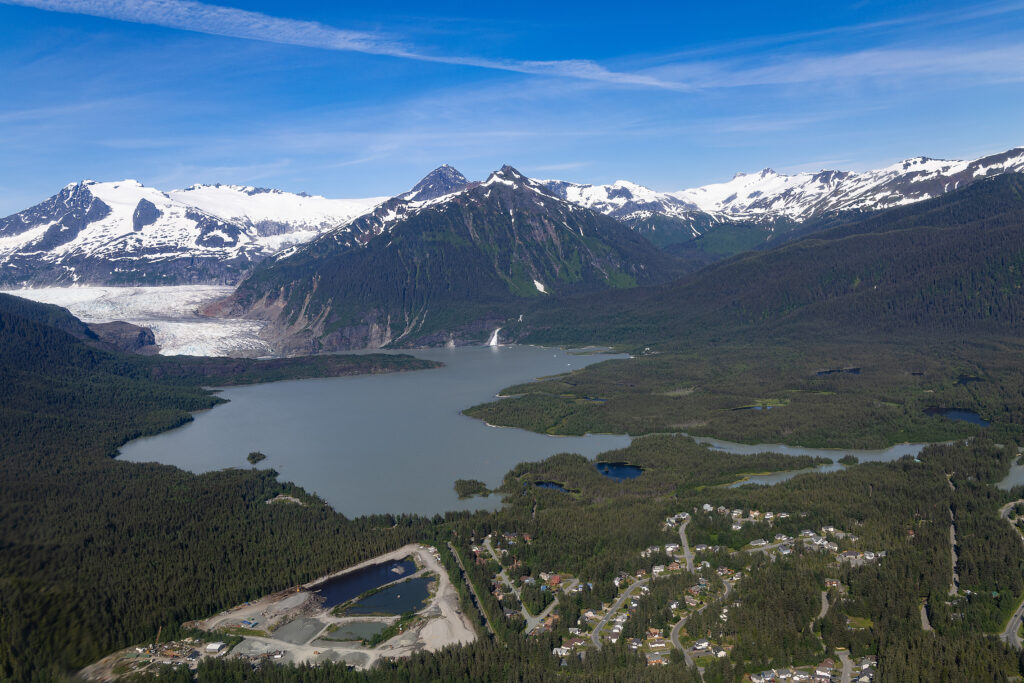 Juneau from a Helicopter