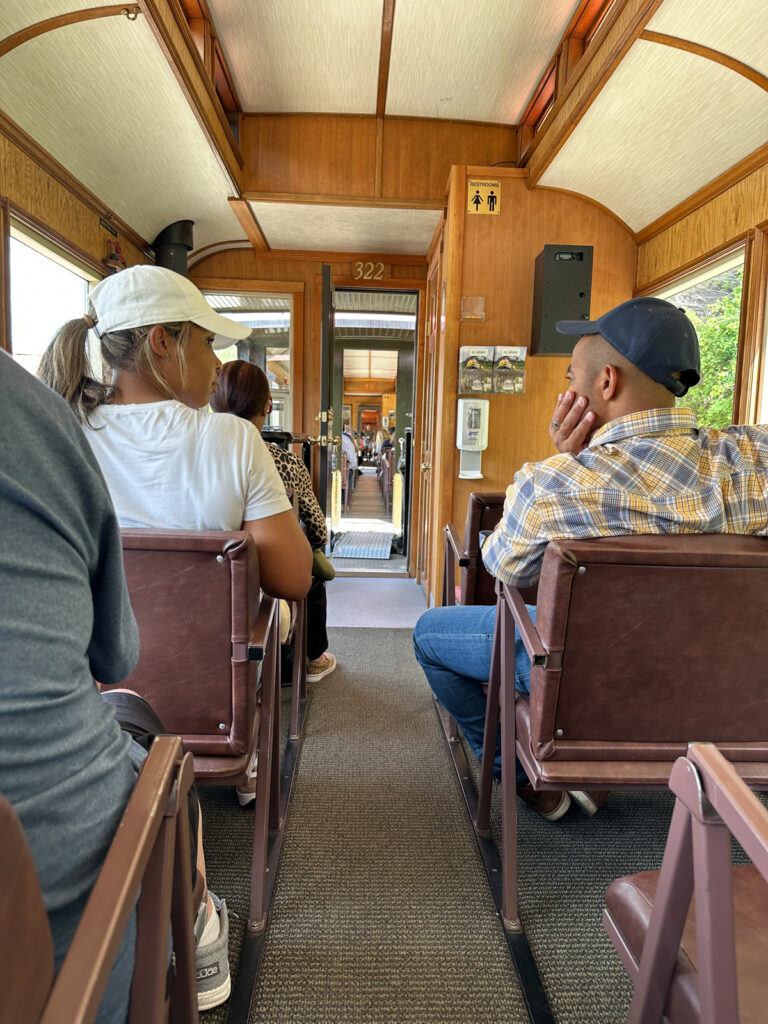 White Pass Railway Inside of train