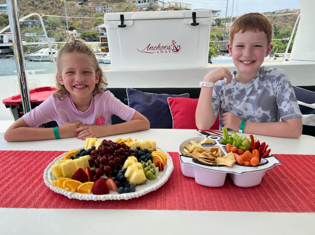 St Thomas Catamaran Excursion food