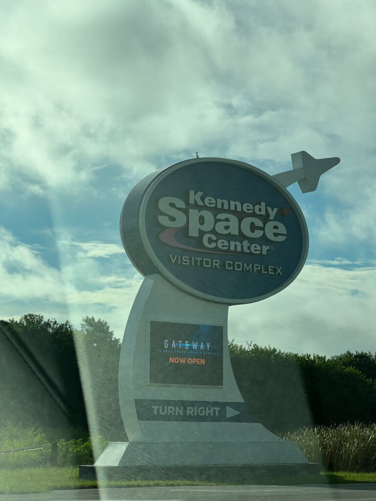 Kennedy Space Center entrance sign